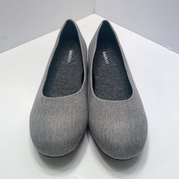 Baubax Gray Dressy Flats Size: 8 - Picture 5 of 12